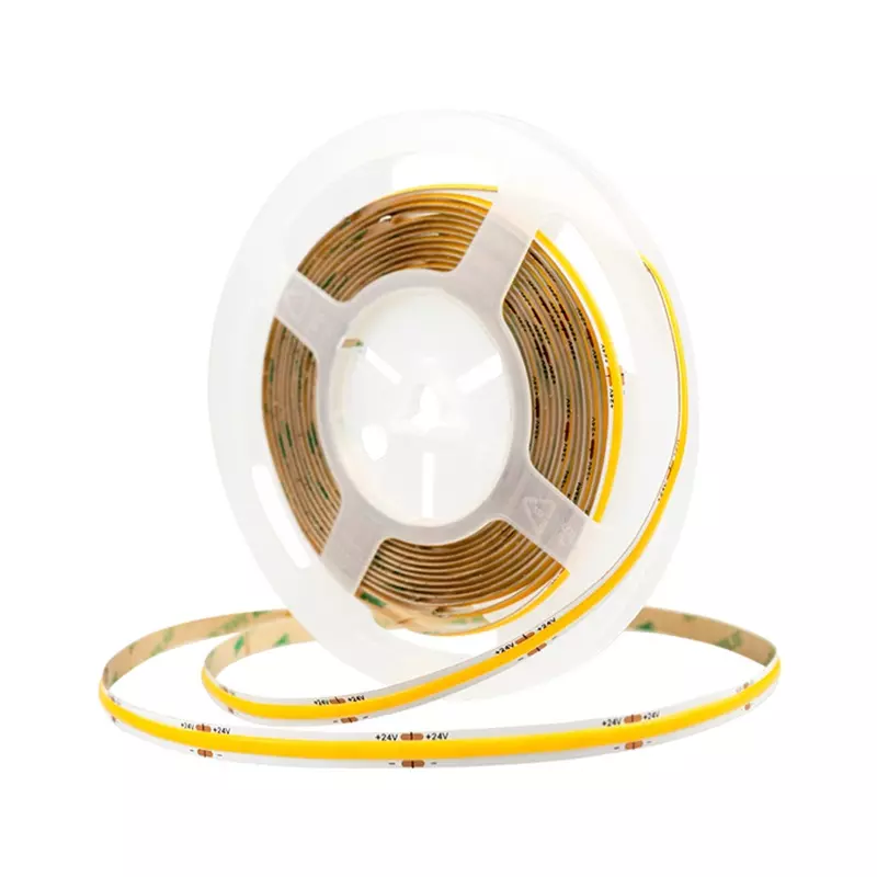 90lm/w Lamp Luminous Efficiency Smart COB Led Strip 12V 24V 5M 252leds for Advertising