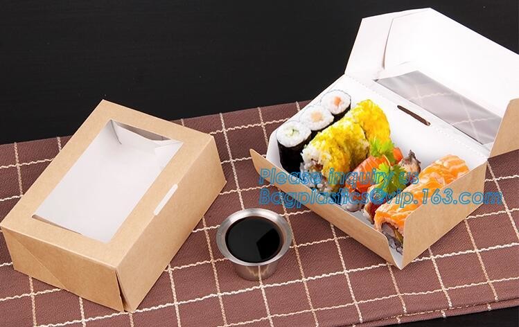 kraft paper sandwich box with window ,triangle sandwich box for packaging,Cardboard Box With Clear Window Burger Sandwic