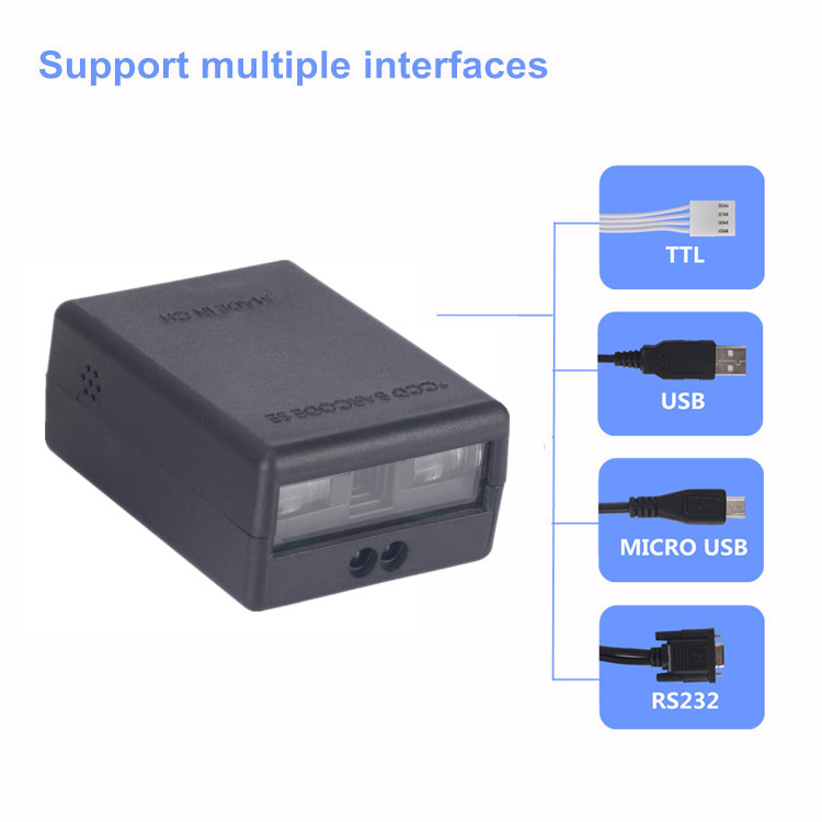 Fast Decoding Barcode Scanner Module Fixed Mount CCD Barcode Scan Engine