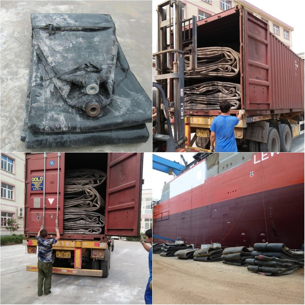 Customized Size Marine Salvage Airbags , Upgrading Boat Lift Air Bags