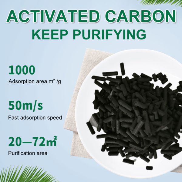 Activated Carbon Manufacturer 4mm Columnar MSDS air Adsorption Columnar Activated Carbon for Aquarium