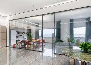 China Space-Saving Elegance Meets Functionality Sliding Doors in Partition Walls on sale