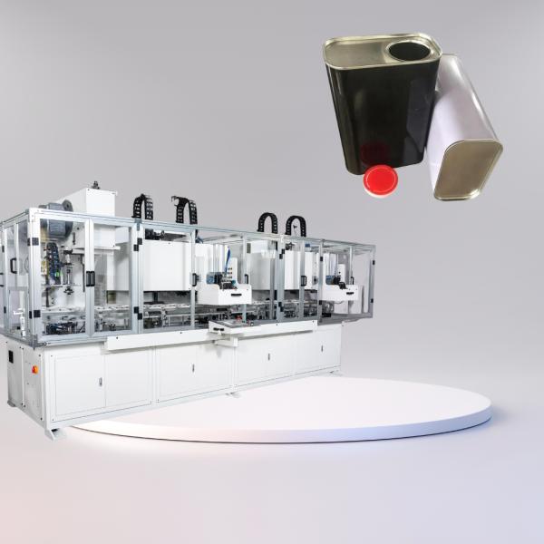 Fully Automatic Rectangular Can Combination Machine 40cpm