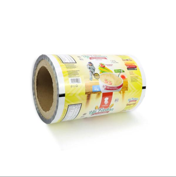 Quality Customized Recycled Food Grade Laminated Roll Film Plastic Small Soft Packaging Film Roll for sale