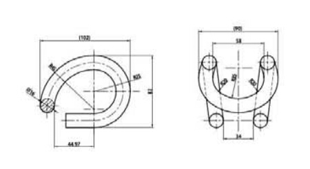 Deenik Elastic Rail Clips Track Clamp Oxide Black 60Si2Mn in Railway System