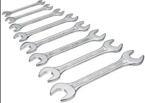 Customized Logo Mirror Polishing Double Open End Spanner Combination Repair