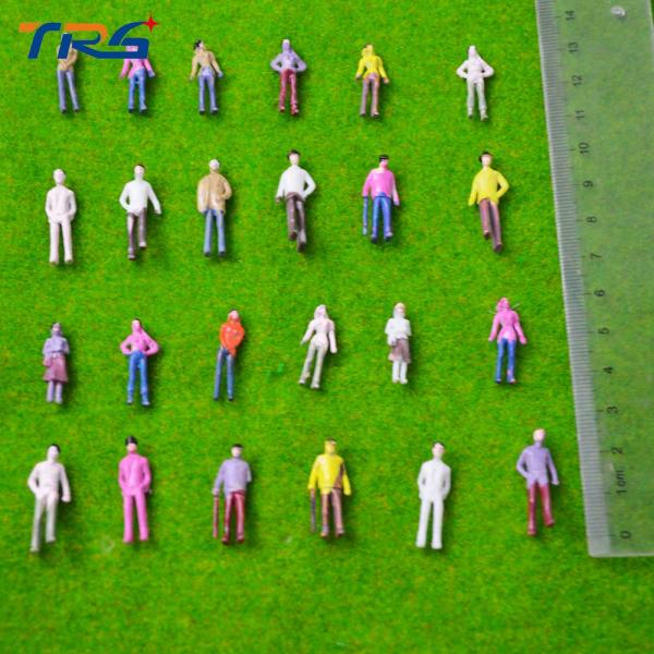 1:75 scale model train building painted people 2.52cm Painted Model Train Passenger People Figures Scale