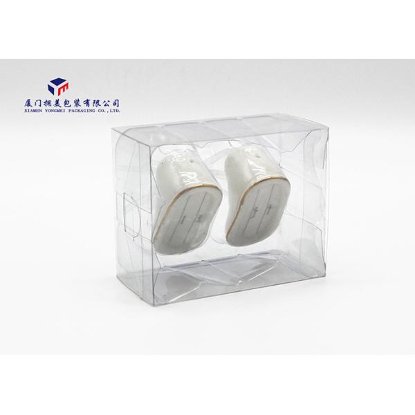 Rigid Clear PVC Packaging Boxes Plastic Clear Boxes With Clear Tray Inside 8.6cm Height