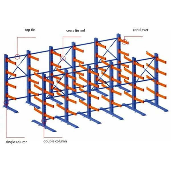 Heavy Duty Steel Warehouse Racking System for Efficient Space Utilization and Large Load Storage