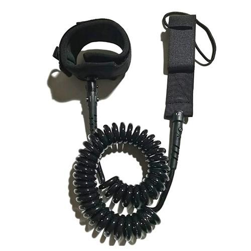 Quality Universal Kayak Coiled SUP Paddle Foot Leash 10'' Length Coiled Leg Rope for sale