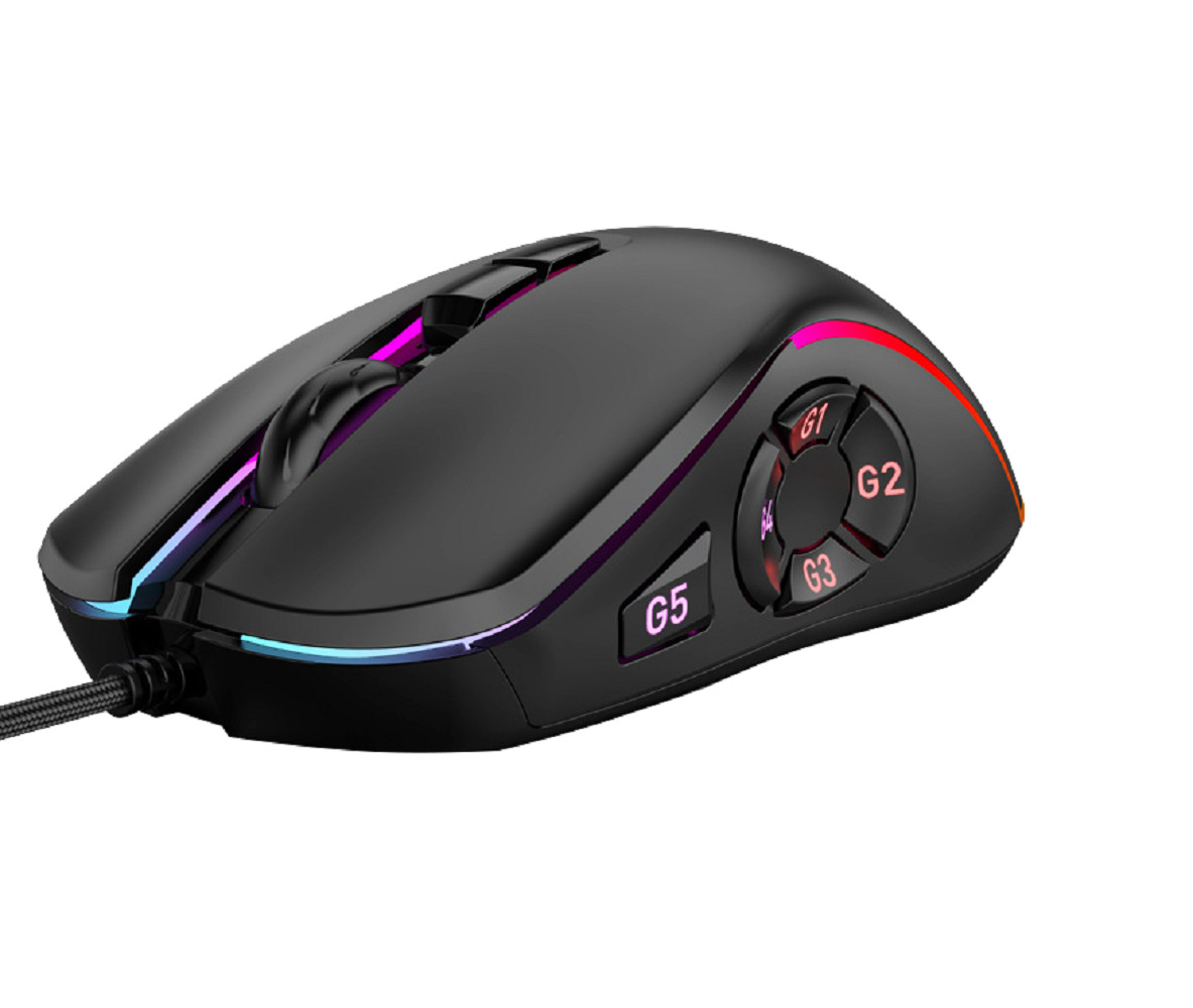 12800 DPI 10 Programmable Keys Mouse 12 Lighting Modes Compatible With Multiple Systems For Gamers Professionals Etc