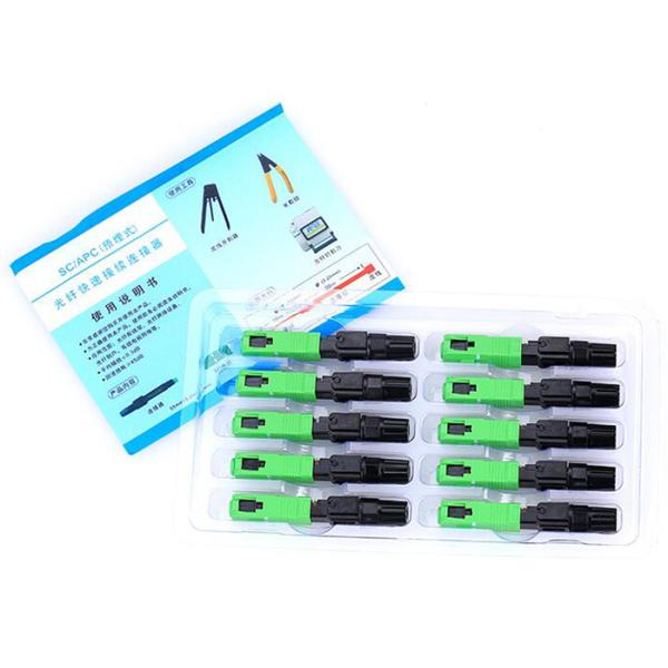SC UPC SC APC 60mm Fiber Optic Connector , 0.3dB FTTH Fast Connector