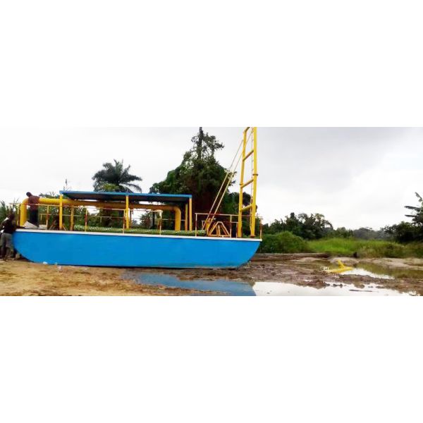 Diesel Engine Jet Suction Sea Dredger 20m Dredging Depth with Dual Pump