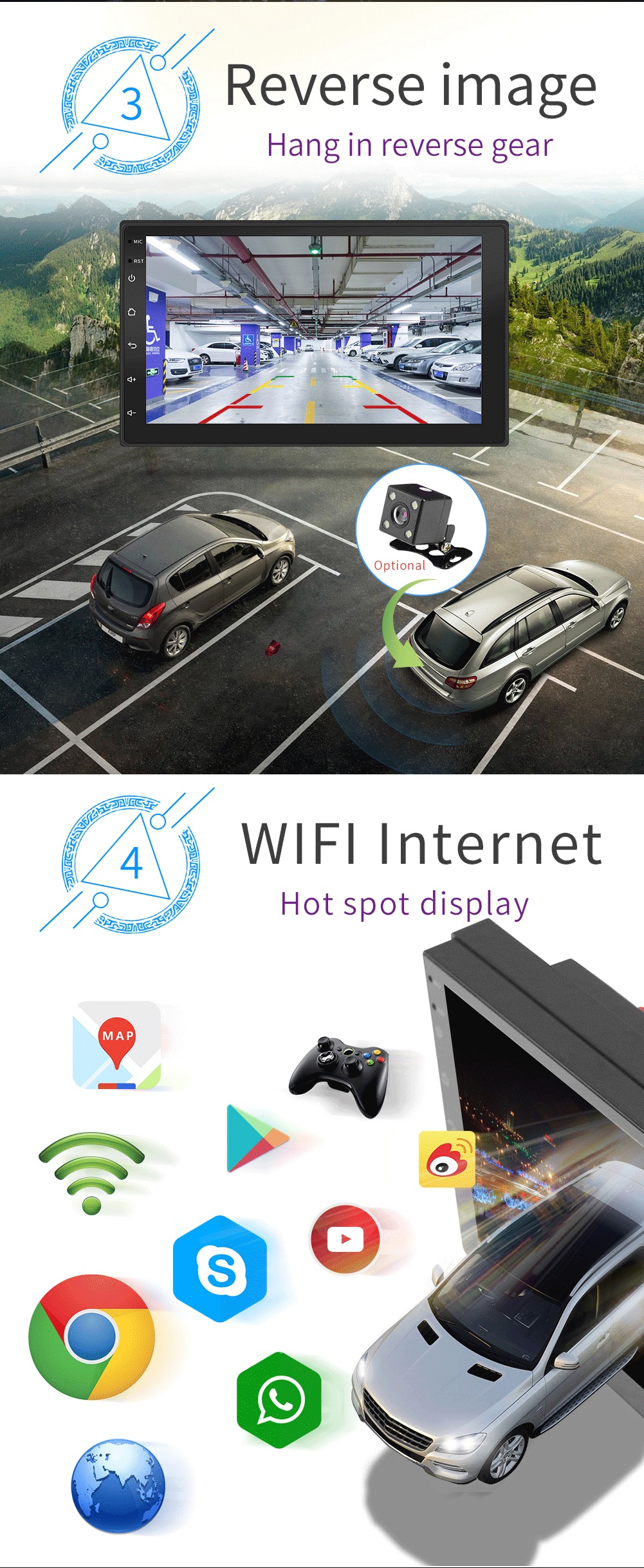 Dul Din Universal Car DVD Player / Android Universal Car Dvd Player Wifi Gps