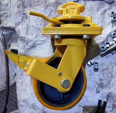 Grey 4pcs per kit 8 Inch Single Wheel Universal Brake Wheel 3T 5T ISO Shipping Container Castor Wheels for in House