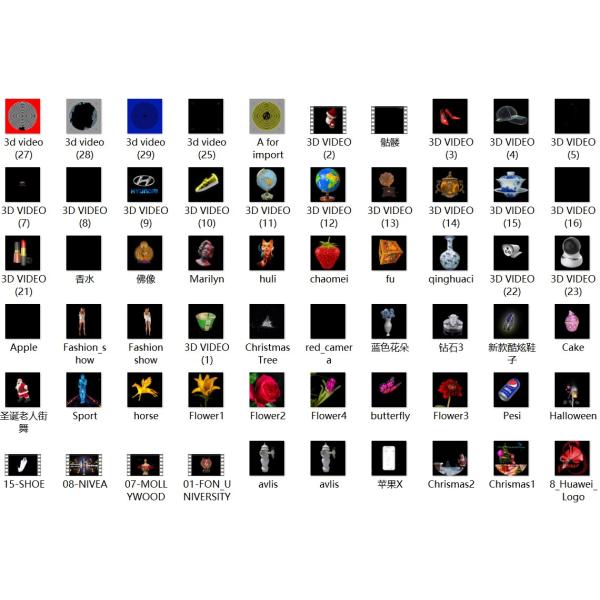 65cm 16GB Storage 1080p 4 Blades LED Hologram Projector Fan With Wifi and Cloud Based 3D for Indoor Events and Store Sign