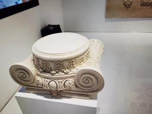 China Heat Resistant Beige Limestone Sculpture With Carving Environmental Friendly wholesale