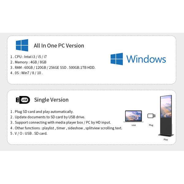42 Inch IR Touch Display 10 Points Touch Screen 350-500cd/㎡ Brightness