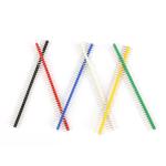 Colored 40 Pins 2.54mm Single Row Straight Pin Header Male Connector Strip for