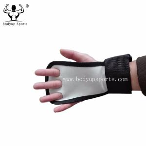 China Anti Slip Cross Training Gloves , Half Finger Weight Lifting Gloves With Wrist Straps on sale