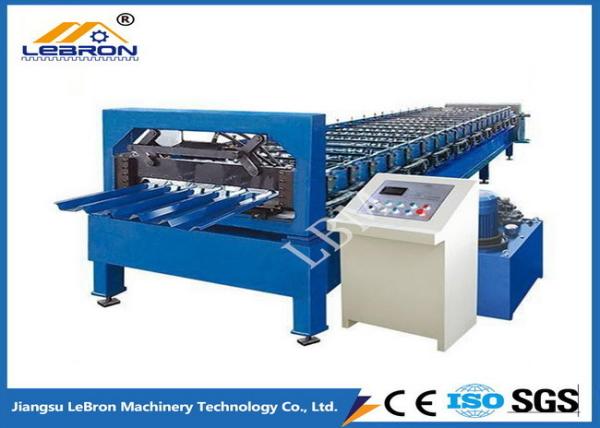 Quality New YX35-125-750 color steel tile roll forming machine PLC controlled roof sheet roll forming machine for sale
