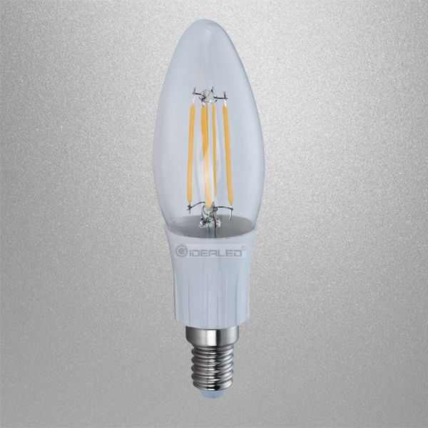 4w led candle light, filament bulb, easier replace,high brightness,E14/E12 lamp base