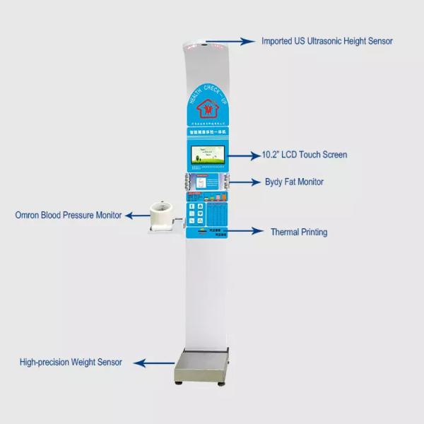Quality Hospital 60cm to 200cm Height And Weight Measurement Scale for sale