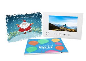 256MB Lcd Wedding Invitation Video Card MP4 AVI Video Format With Customized Ideas