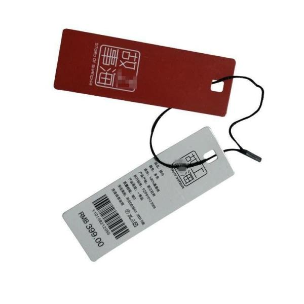 Quality Offset Printing White Cardboard Hang Tag Printing Embossing Glossy Lamination for sale