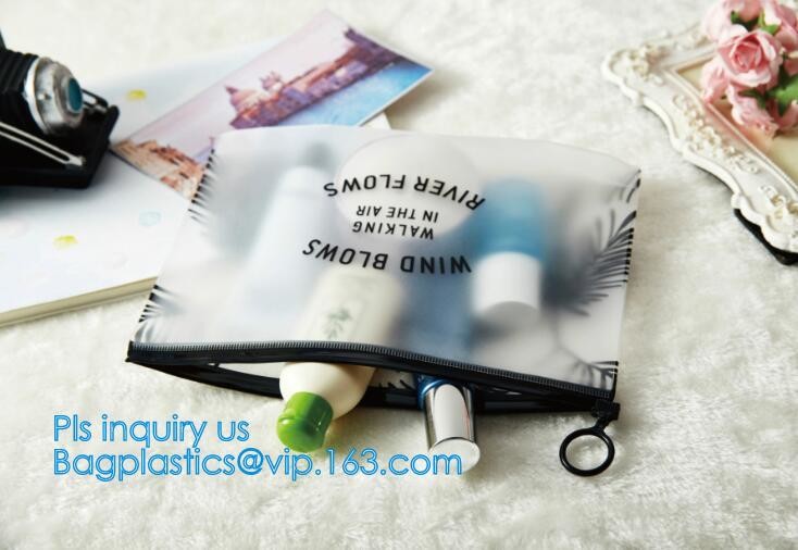 Custom waterproof pvc slider zipper wet bikini bag, zipper lock slider bag/resealable pvc slider zip poly bag, resealabl