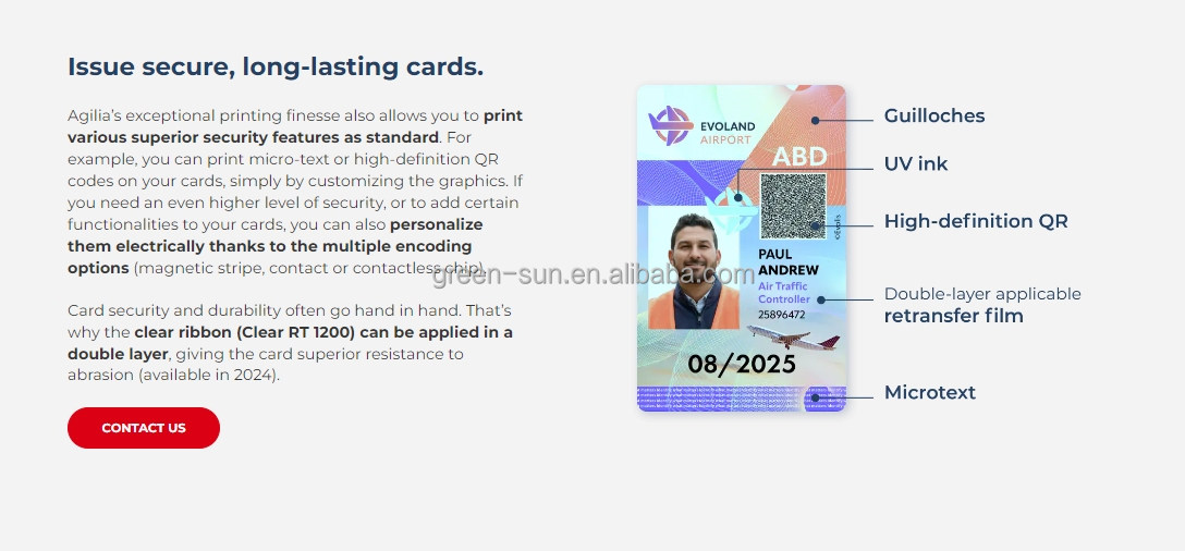 Expert Dual Sided 600 dpi Retransfer Printer for Governmental and Business ID Cards