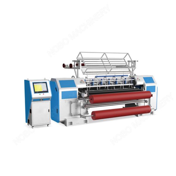 Quality Nobo Computerized Multi Needle Quilting Machine Lock Stitch Shuttle 4.5 KW for sale