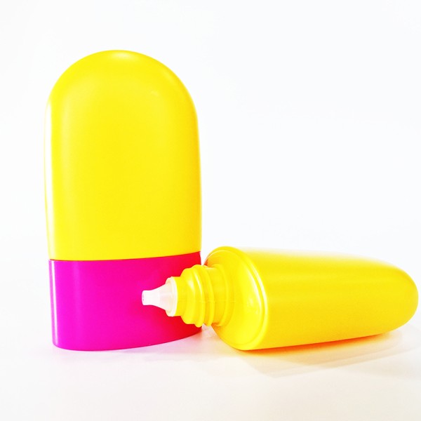 50ml Portable Customizable Cosmetic Plastic Bottle for Sunscreen and BB Cream
