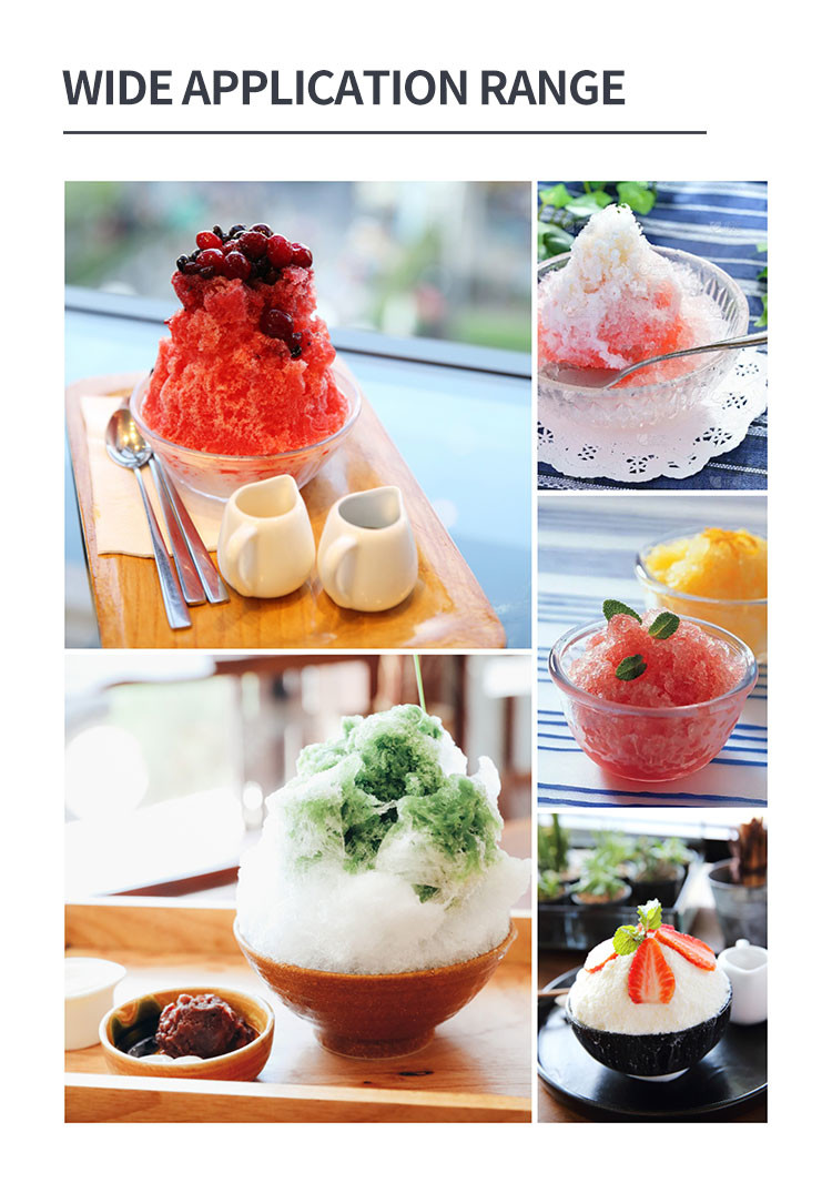 300KGS Per Hour Snow Ice Shaver Machine 320rpm Commercial Shaved Ice Maker 300w