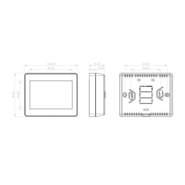 ODM SPST NO Smart WiFi Thermostats Programmable For Underfloor Heating