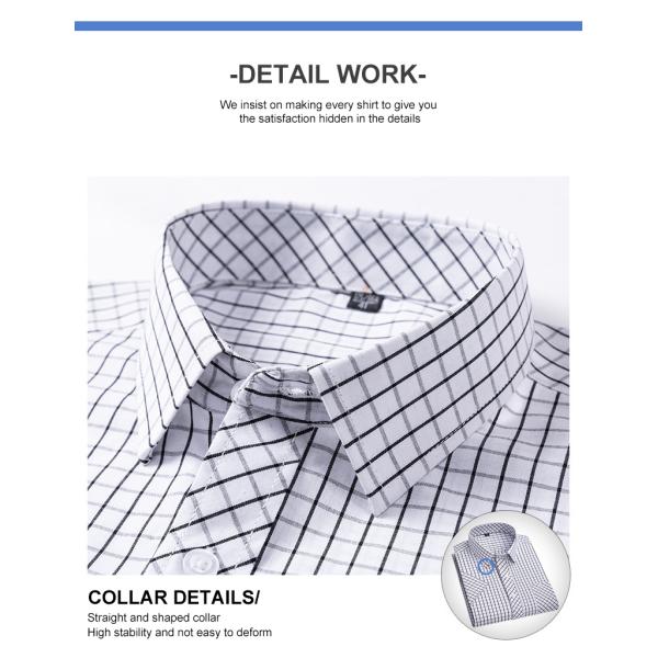 5000 Quantity Top Large Size Men's Summer Half-Sleeved Pure Cotton Casual Plaid Shirt