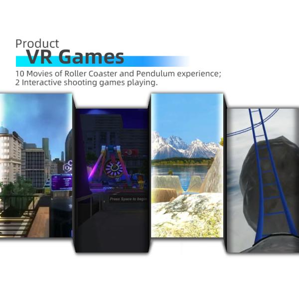 Single Rocket Style Game VR Simulator Standing VR 360 Device Rotating