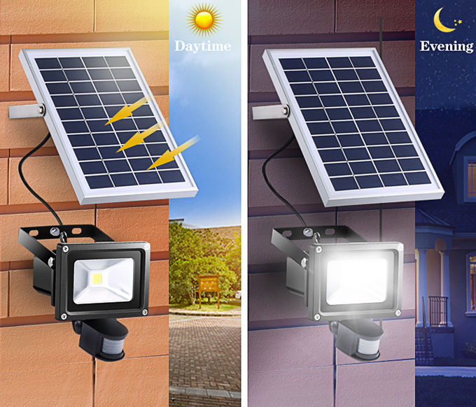High quality IP65 Solar Powered Motion Sensor COB Flood Light with high lumen