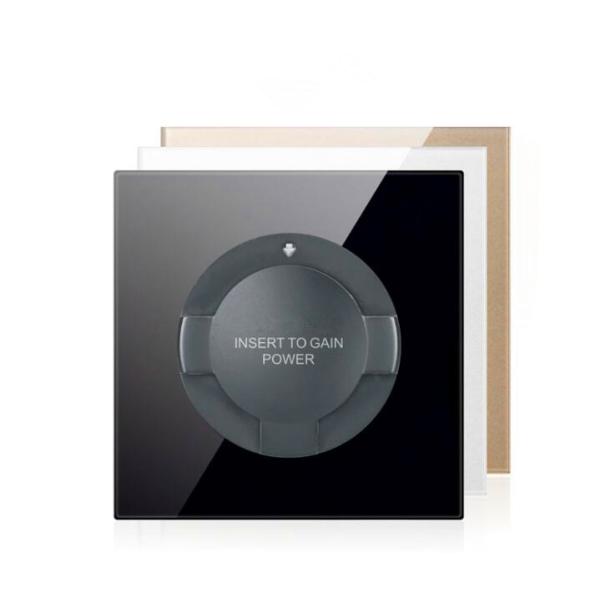 RFID Card Key Light Card Wall Switch Socket Energy Saving White / Gold / Silver Colour