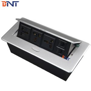 multi-functional configuration smart desktop hidden pop-up socket /furniture