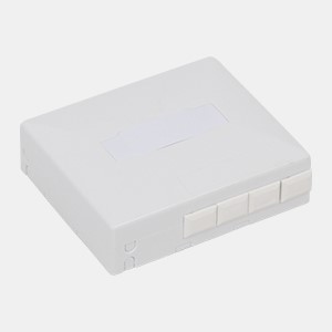 1 Core Fiber Wall Outlet Box / Fiber Termination Box For FTTH Networks