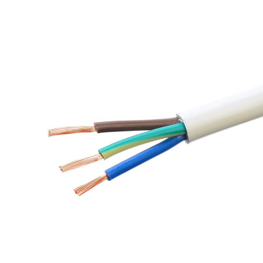 3x0.75 1.0 1.5 mm2 H03vv-f/h05vv-f/h07vv-f SNI/VDE/KC Certificated 3 Phase Multi Core Copper Pvc Power Cable for Home Wiring
