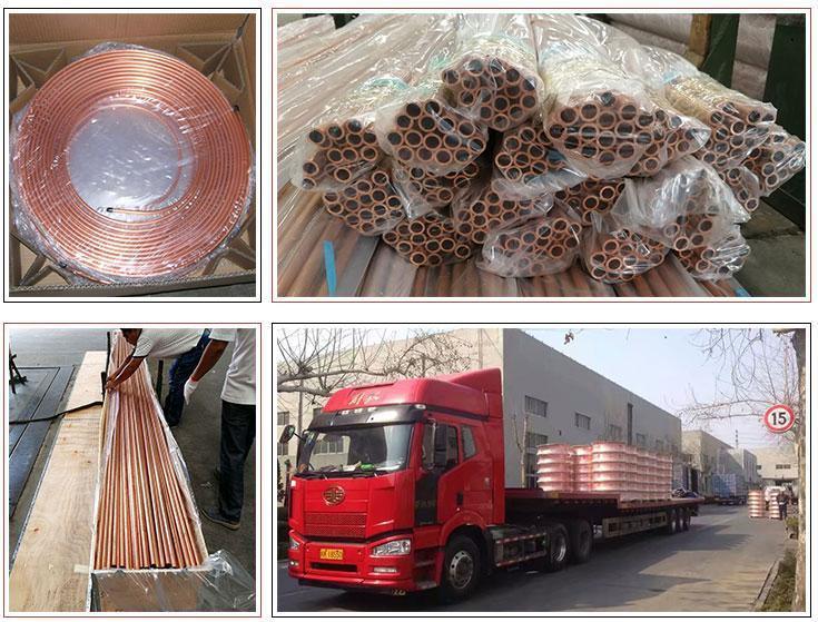C1100 C12200 1/4&quot; 3/8&quot; 1/2&quot; 3/4&quot; Pancake Coil Copper Pipes for Air Conditioner