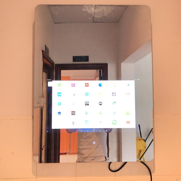 Creative Touch Screen Smart Mirror Capacitive Touch Sensing 16 . 7M Color Depth