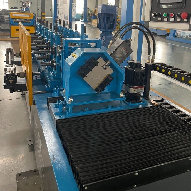 CE Metal Stud Roll Forming Machine / Steel Channel Roll Forming Machine With Flying Punch