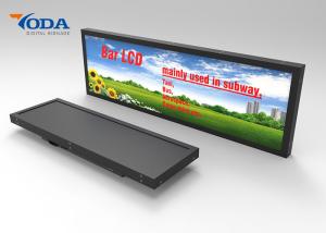 China High Brightness Stretched Bar LCD Displays For Bus / Shelf LCD Display wholesale