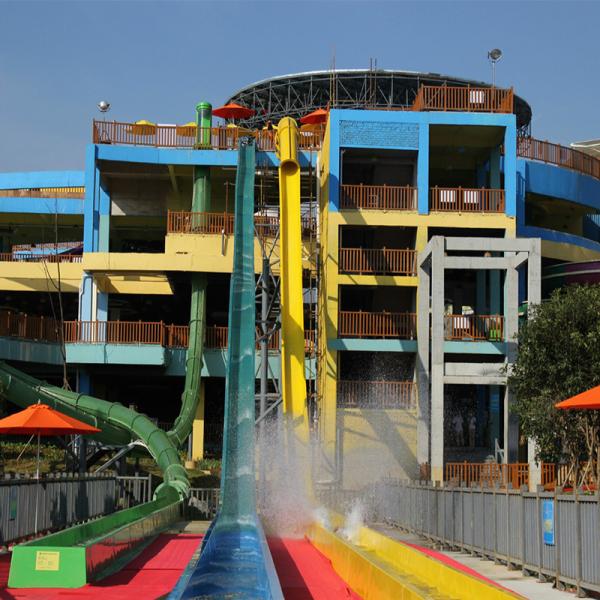 Quality High Speed Water Slide Thrilling Aquatic Playground Equipment for sale