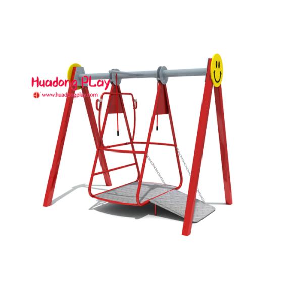 High - End Outdoor Playground Equipment Swings Horizontal For Disabled People