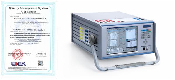 Quality IEC61850 TFT LCD Touch Screen Relay Test System KINGSINE K2030i for sale