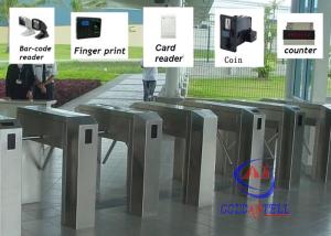 China Intelligent control Tripod Turnstile Gate / DC24V controlled access gates wholesale